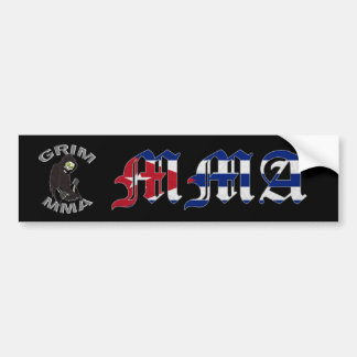 Grim MMA Cuba bumper sticker