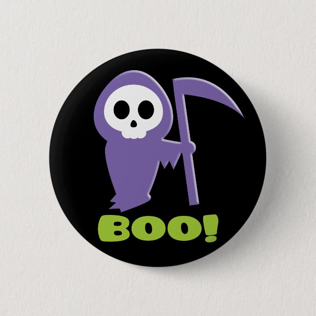 Grim Reaper 6 Cm Round Badge (Front)