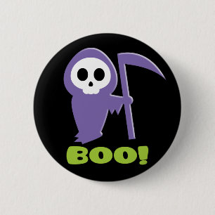 Grim Reaper 6 Cm Round Badge