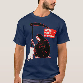 Grim Reaper And Cat T-Shirt
