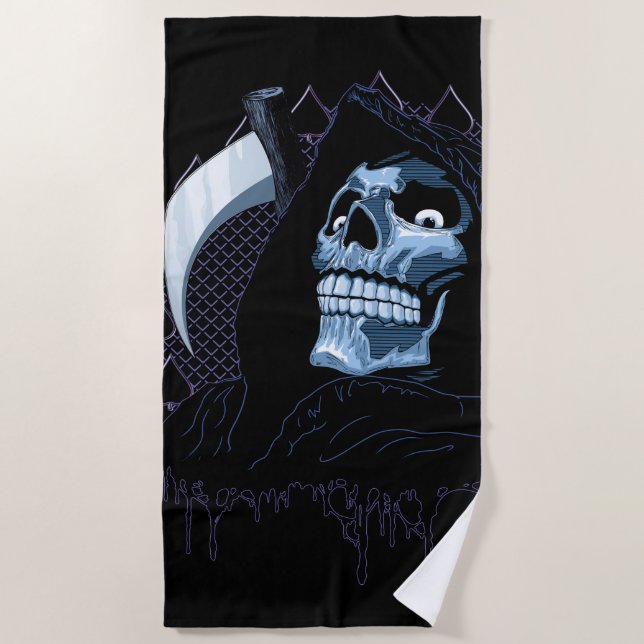 Grim Reaper  Beach Towel (Front)