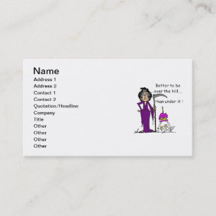 Grim Reaper Birthday Humour Business Card