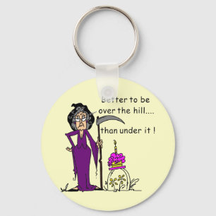 Grim Reaper Birthday Humour Key Ring
