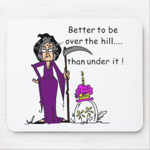 Grim Reaper Birthday Humour Mouse Pad