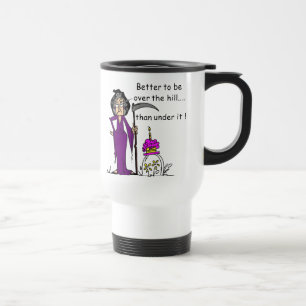Grim Reaper Birthday Humour Travel Mug