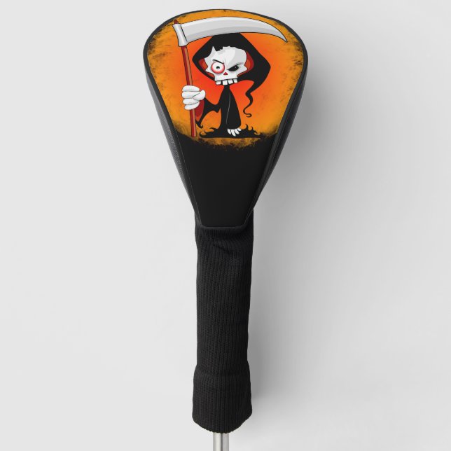 Grim Reaper Cartoon  Golf Head Cover (Front)