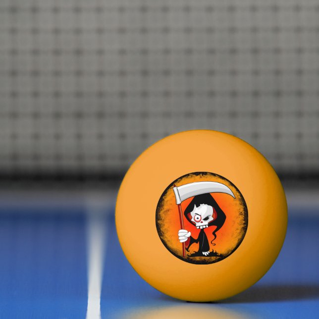 Grim Reaper Cartoon  Ping Pong Ball (Net)