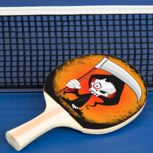 Grim Reaper Cartoon Ping Pong Paddle