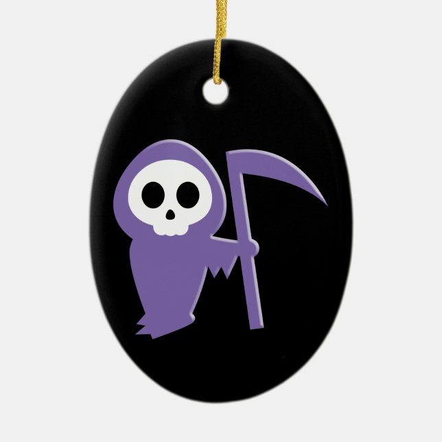 Grim Reaper Ceramic Tree Decoration (Front)