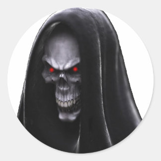 Grim Reaper Classic Round Sticker