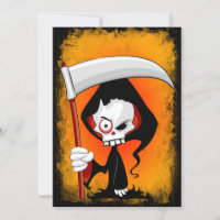 Grim Reaper Creepy Funny Cartoon