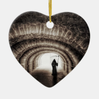 Grim Reaper Death Throw Ceramic Tree Decoration