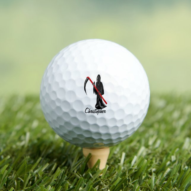 Grim Reaper Design Golf Balls (Insitu Tee)