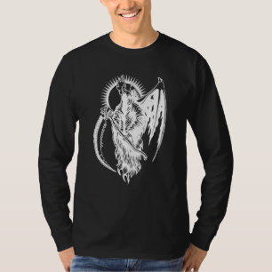 Grim Reaper Devil Wing Occult Dark Art Metal Goth T-Shirt