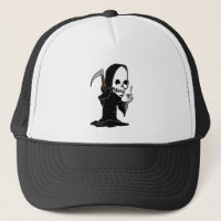Grim Reaper giving the Finger