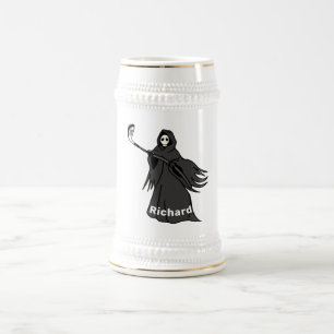 Grim Reaper Golfer Stein   Golf Beer Lovers Gift