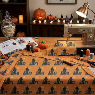 Grim Reaper Graveyard Fabric