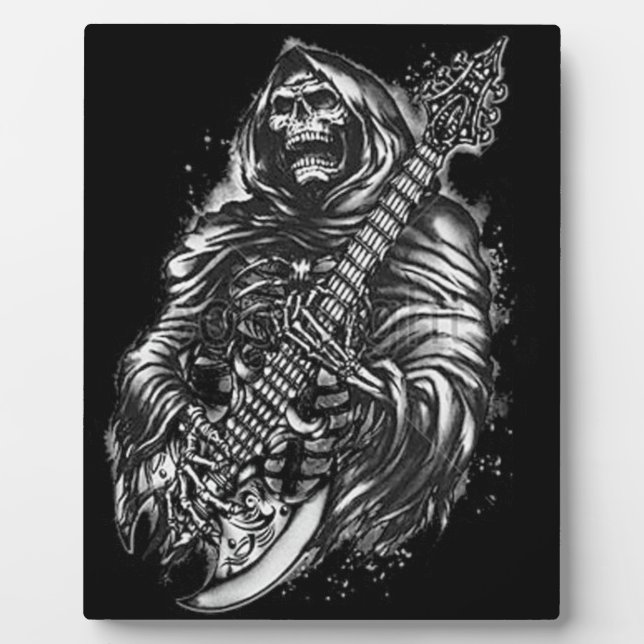 Grim  Reaper Guitar Plaque (Front)