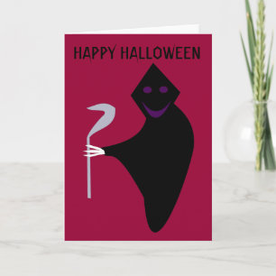 Grim Reaper Halloween Customisable Card