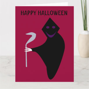Grim Reaper Halloween Customisable Card