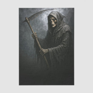 Grim Reaper Halloween Decoupage Tissue Paper