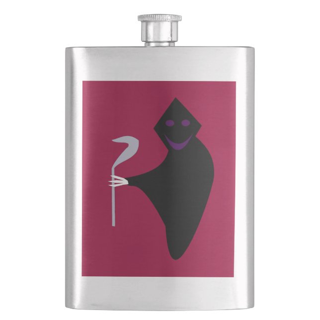 Grim Reaper Halloween Flasks (Front)