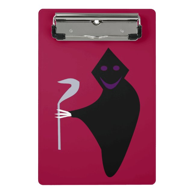 Grim Reaper Halloween Mini Clipboard (Front)