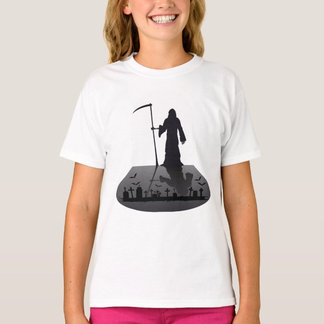 Grim Reaper Halloween  T-Shirt (Front)