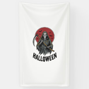 Grim Reaper Halloween Vintage Engraving Art_1 Banner