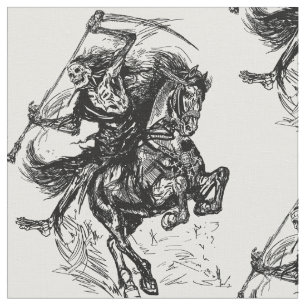 Grim Reaper horseman Fabric