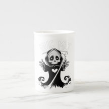 Grim Reaper Hug Me Funny Mug