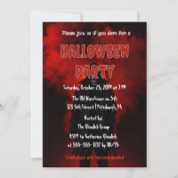 Grim reaper in swirling red fog Halloween Party
