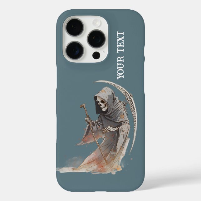 Grim Reaper Scythe iPhone 16 Pro Case. Case-Mate iPhone Case (Back)