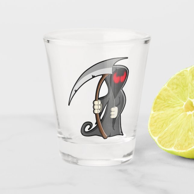 Grim Reaper Shot Glass (Front)