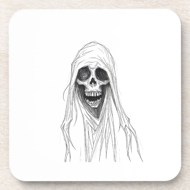 Grim Reaper Skeleton Coaster (Front)