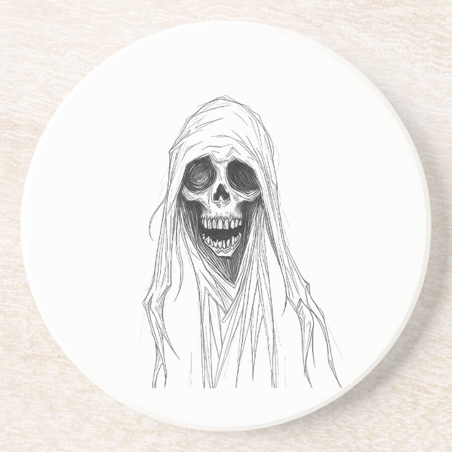Grim Reaper Skeleton Coaster (Front)