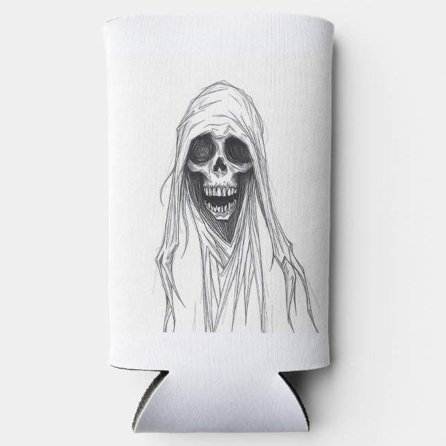 Grim Reaper Skeleton Seltzer Can Cooler (Front)