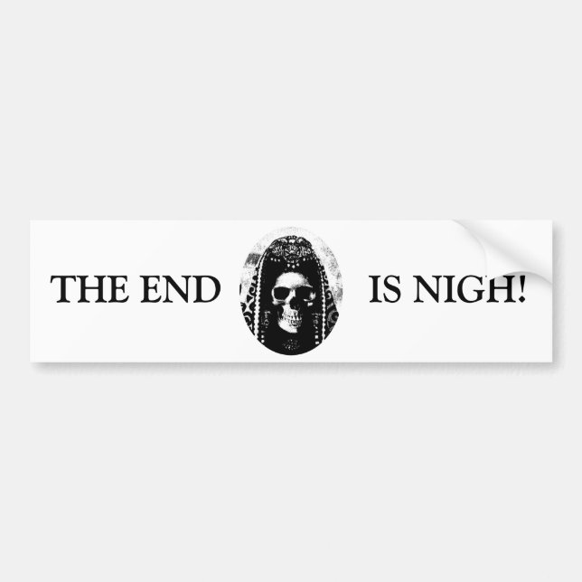 Grim Reaper Skull Design Bumper Sticker (Front)