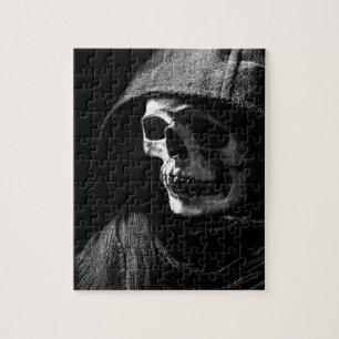 Grim Reaper Skull Jigsaw Puzzle