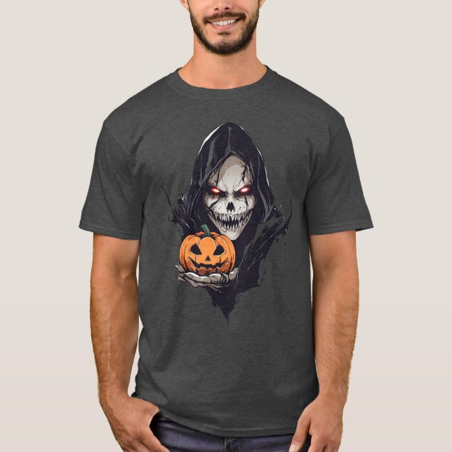 Grim Reaper Skull T-Shirt (Front)