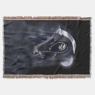 Grim Reaper Throw Blanket