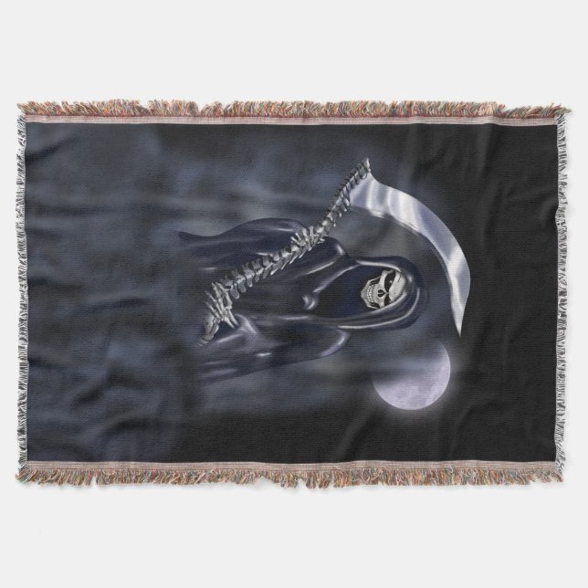Grim Reaper Throw Blanket (Front)
