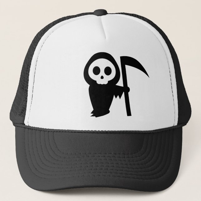 Grim Reaper Trucker Hat (Front)