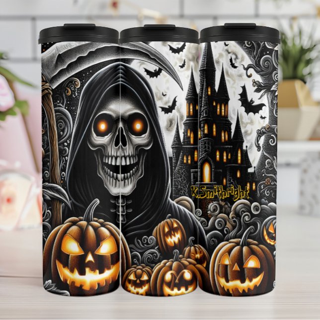 Grim Reaper's Halloween Night Thermal Tumbler (Creator Uploaded)