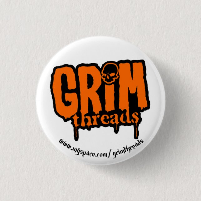 Grim threads Logo Button (Front)