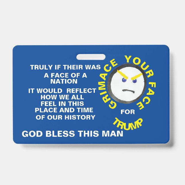 GRIMACE badge ID Badge (Front)