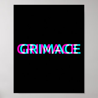 Grimace Edgy Aesthetic Grunge Emo Pastel Goth Hall Poster