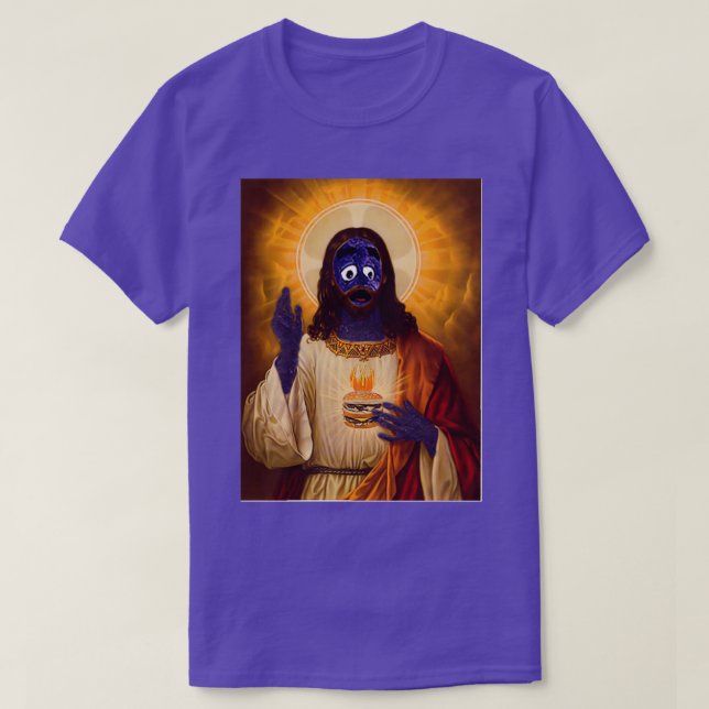 Grimace Jesus T-Shirt (Design Front)