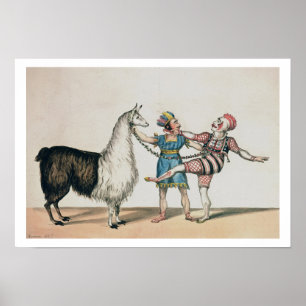 Grimaldi and the Alpaca, in the Popular Pantomime Poster