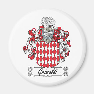 Grimaldi Family Crest Magnet